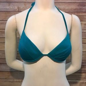 Victoria's Secret Teal Bikini Swim Top, 34 C